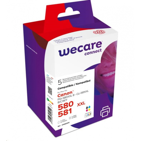 WECARE ARMOR kazeta pre CANON PIXMA TR7550,TR8550,TS6150,TS8150 (K10503W4), čierna+CMY,26ml/4x12.2ml