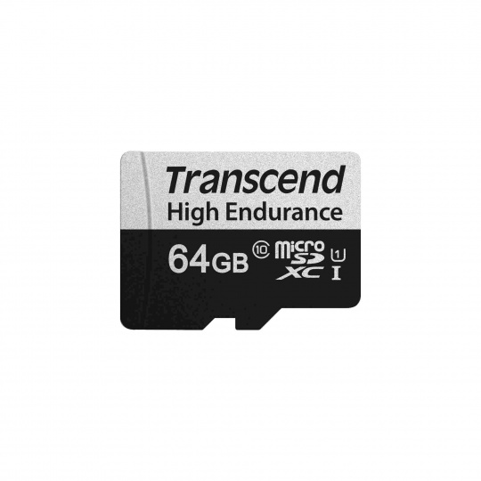 Karta TRANSCEND MicroSDXC 64GB 350V, vysoká odolnosť