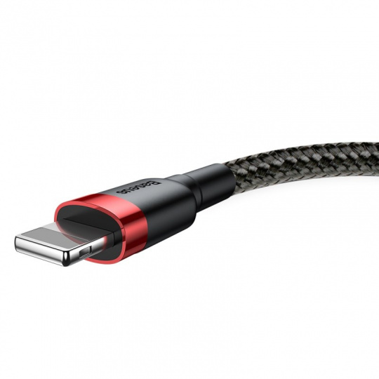 Baseus Cafule Nabíjací/dátový kábel USB na Lightning 1,5 A 2 m, červeno-čierny