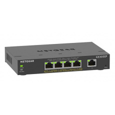 Netgear GS305EP 5-portový gigabitový prepínač Plus Poe, 4 porty PoE, rozpočet PoE 63 W Netgear GS305EP 5-portový gigabitový prepínač Plus Poe, 4 porty PoE, rozpočet PoE 63 W