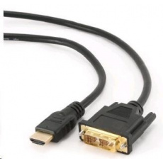 GEMBIRD HDMI - DVI kábel 1,8 m (M/M, DVI-D, Single Link, pozlátené kontakty, tienený)