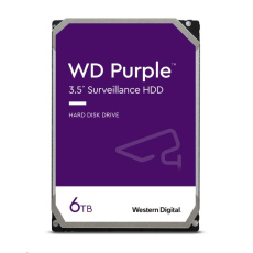 BAZAR - WD PURPLE WD64PURZ 6TB, SATA III 3.5", 256MB, 175MB/s, Low Noise, CMR
