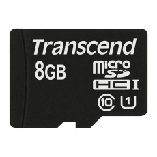 TRANSCEND MicroSDHC 8GB Premium, Class 10 UHS-I 300x, bez adaptéra