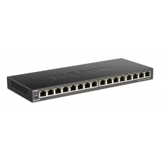 D-Link DGS-1016S 16-portový gigabitový ethernetový prepínač, bez ventilátora