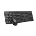C-TECH klávesnice s myší WLKMC-04, Bezdrátový set 2.4GHz, CZ, Černá