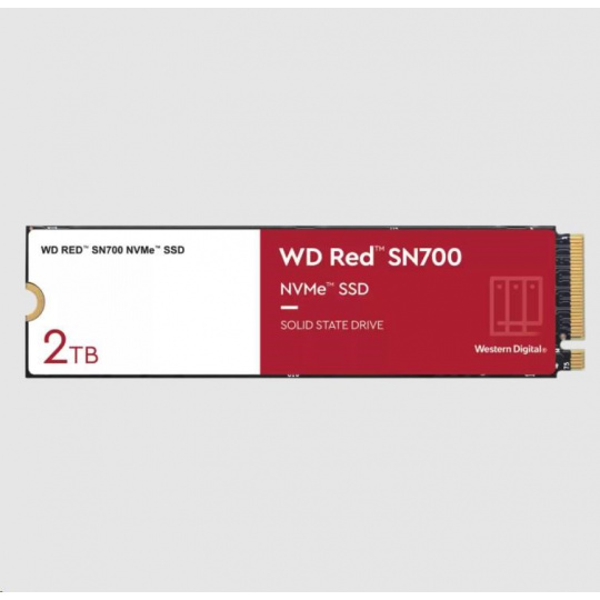 WD RED SSD NVMe 2TB PCIe SN700, Geb3 8GB/s, (R:3400/W:2900 MB/s) TBW 2500