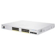 Cisco switch CBS350-24P-4G-EU (24xGbE,4xSFP,24xPoE+,195W,fanless) - REFRESH