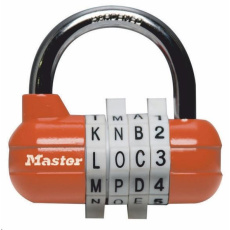 Master Lock 1534EURD Kombinační visací zámek horizontální - oranžový