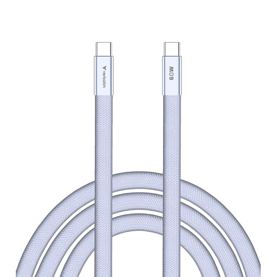 VERBATIM Kabel Sync & Charge SoftTouch USB-C, 60W, 120cm, fialová VERBATIM Kabel Sync & Charge SoftTouch USB-C, 60W, 120cm, fialová