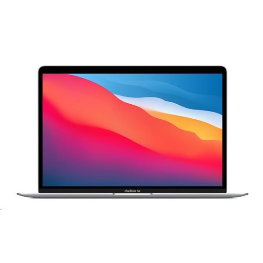 APPLE MacBook Air 13'', čip M1 s 8-jadrovým CPU a 7-jadrovým GPU, 256 GB, 8 GB RAM - strieborná