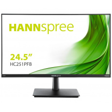 HANNspree HC251PFB 24,5" monitor, Full HD 1920x1080, 16:9, DP, HDMI, VGA, reproduktory