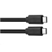 Dátový a nabíjací kábel USB Type-C na USB Type-C, 100 cm, čierny