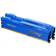 KINGSTON DIMM DDR3 16GB (Kit of 2) 1600MT/s CL10 FURY Beast Modrá