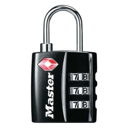 Master Lock Visací kombinační zámek TSA 4680EURDBLK Master Lock Visací kombinační zámek TSA 4680EURDBLK