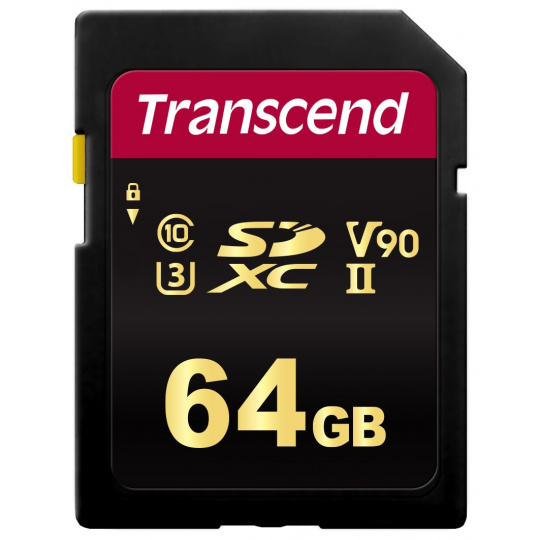 Karta TRANSCEND SDXC 64GB 700S, UHS-II U3 Class 10 (R:285/W:180 MB/s)