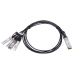 MaxLink 40G DAC kabel, QSFP+ na 4xSFP+, 2m