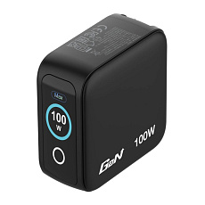 VERBATIM Mini GaN Nabíječka s displejem 100W, 2xUSB-C, 1xUSB-A, černá VERBATIM Mini GaN Nabíječka s displejem 100W, 2xUSB-C, 1xUSB-A, černá