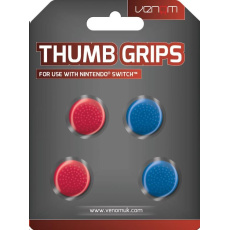 VENOM VS4918 Nintendo Switch Thumb Grips (4x) - Red and Blue