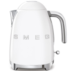 Smeg KLF03WHEU, rychlovarná konvice, 1,7 l, (7 šálků), 2400 W, styl 50. let, bílá Smeg KLF03WHEU, rychlovarná konvice, 1,7 l, (7 šálků), 2400 W, styl 50. let, bílá