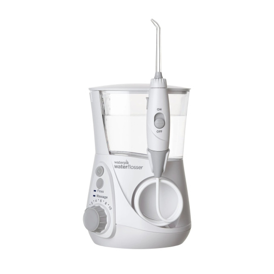 BAZAR - Waterpik Aquarius Professional WP660 White ústní sprcha, 2 režimy, časovač, LED kontrolky - poškozený obal