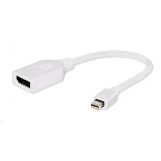 GEMBIRD miniDisplayport - Displayport 10cm (M/F) biely