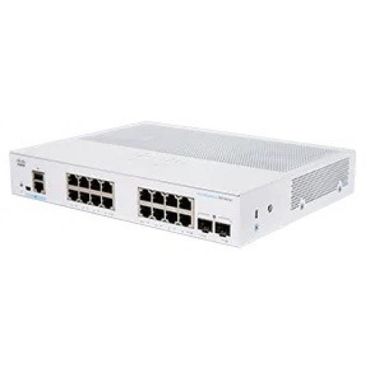 Cisco switch CBS350-16T-2G-EU (16xGbE,2xSFP,fanless)