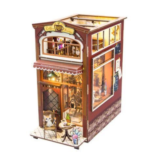 2Kids Toys 3D skládačka Zarážka na knihy Kavárna