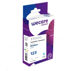 WECARE ARMOR kazeta pre Brother DCP J4110DW, MFC J4310, 4410, 4510DW (LC123C), modrá/kyanová, 10 ml, 600 ks