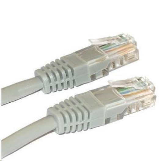 XtendLan patch kábel Cat6, UTP - 7m, sivý