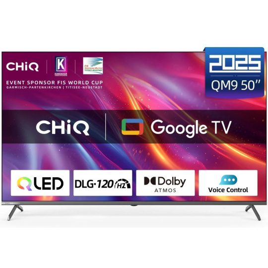 CHiQ U50QM9G TV 50", UHD QLED Google TV - rozbaleno CHiQ U50QM9G TV 50", UHD QLED Google TV - rozbaleno