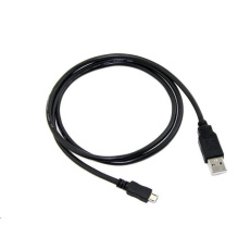 Kábel C-TECH USB 2.0 AM/Micro, 0,5 m, čierna