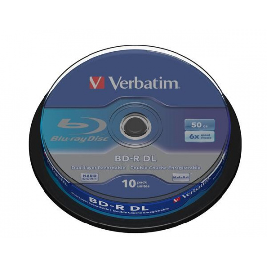 VERBATIM BD-R(10-pack)/DualLayer/spindle/6X/50GB
