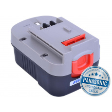 AVACOM baterie pro BLACK & DECKER A144, A1714 Ni-MH 14,4V 3000mAh, články PANASONIC