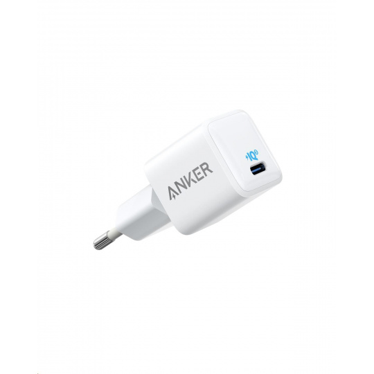 Anker PowerPort III Nano, USB-C 20W, Power IQ 3.0, ultrakompaktné rozmery a hmotnosť 34 g, biela, LED