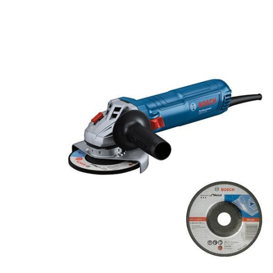 Bosch GWS 12-125 úhlová bruska, 1200 W, 11.000 ot/min, aretovatelný spínač, hrubovací kotouče