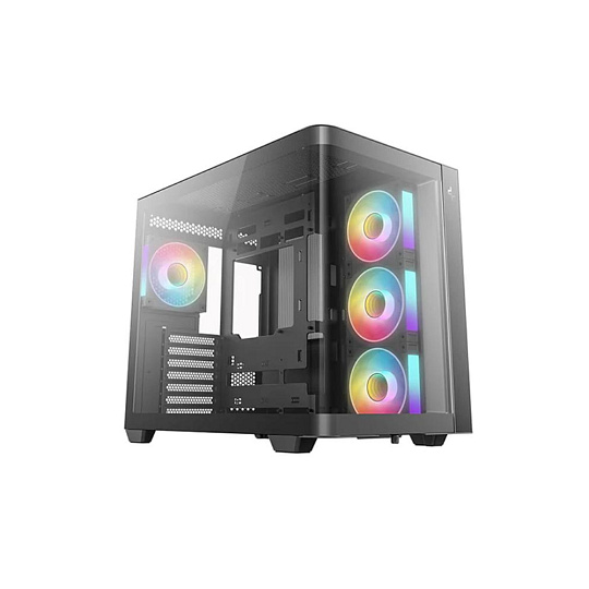 DEEPCOOL Case CG530U 4F, ATX, Průhledná bočnice, 4x120mm ARGB Fan, černá