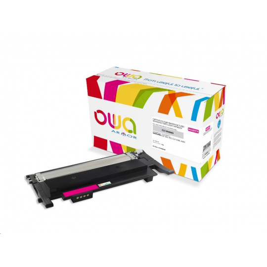 OWA Armor toner pre SAMSUNG CLP 360, 365, CLX 3300, 3305, 1000 strán, CLTM406S, červená/purpurová (CLT-M406S,SU252A)