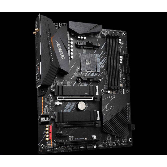 BAZAR-GIGABYTE MB Sc AM4 B550 AORUS ELITE AX V2, AMD B550, 4xDDR4, 1xDP, 1xHDMI-po oprave(kompletný)