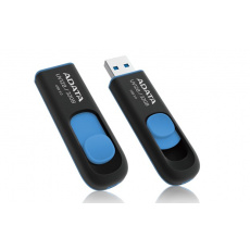 ADATA Flash disk 32GB UV128, USB 3.1 Dash Drive (R:40/W:25 MB/s) čierna/modrá