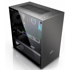 BAZAR - EVOLVEO M4, case mATX, 1x120mm PWM ventilátor, průhledná bočnice, černá - Poškozený obal (Komplet) BAZAR - EVOLVEO M4, case mATX, 1x120mm PWM ventilátor, průhledná bočnice, černá - Poškozený obal (Komplet)