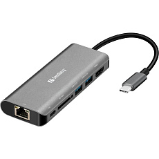 Sandberg USB-C Dock HDMI+LAN+SD+USB100W Sandberg USB-C Dock HDMI+LAN+SD+USB100W