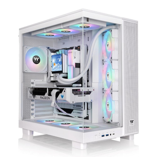 THERMAL TAKE Case View 380 XL TG ARGB, ATX, Průhledná bočnice, 4x 120mm ARGB Fan, bílá THERMAL TAKE Case View 380 XL TG ARGB, ATX, Průhledná bočnice, 4x 120mm ARGB Fan, bílá