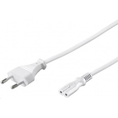 PREMIUMCORD Napájací kábel 230V k magnetofónu 3m biely PREMIUMCORD Napájací kábel 230V k magnetofónu 3m biely