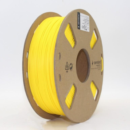 GEMBIRD Tlačová struna (filament) PLA, 1,75 mm, 1 kg, žltá