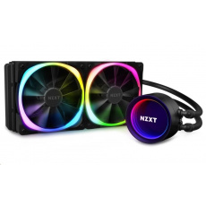 Vodný chladič NZXT Kraken X53 RGB / 2x 120mm ventilátor / LGA 2066/2011(-3)/1366/1156/1155/1151/1150/AM4