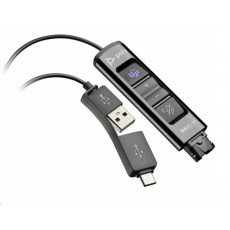 Adaptér PLANTRONICS DA85-M s ovládaním, QD -> USB_A/C na pripojenie náhlavnej súpravy k PC