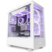 NZXT skříň H5 Elite edition / 3x120 mm (2xRGB) fan / USB 3.0 / USB-C 3.1 / průhledná bočnice i přední panel / bílá