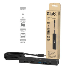 Club3D hub USB-C, 7-in-1 hub s 2x USB, 1xHDMI, 1xUSB-C PD, RJ45, microSD/SD, 140W, 4K60Hz, 1m kabel Club3D hub USB-C, 7-in-1 hub s 2x USB, 1xHDMI, 1xUSB-C PD, RJ45, microSD/SD, 140W, 4K60Hz, 1m kabel