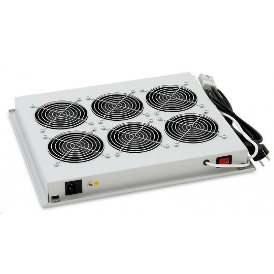TRITON Ventilačná jednotka horná (dolná), 6 ventilátorov-230V/90W, termostat, sivá