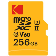 Kodak paměťová micro SD karta 256GB UHS-II U3 V60 Pro +adapt Kodak paměťová micro SD karta 256GB UHS-II U3 V60 Pro +adapt